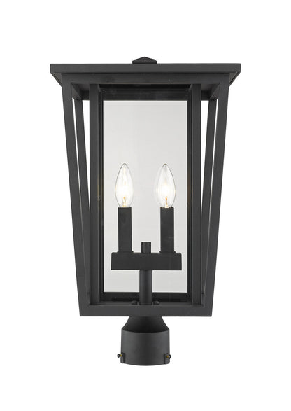 Z-Lite Seoul Outdoor Post Mount Fixture in Black 571PHBR-BK