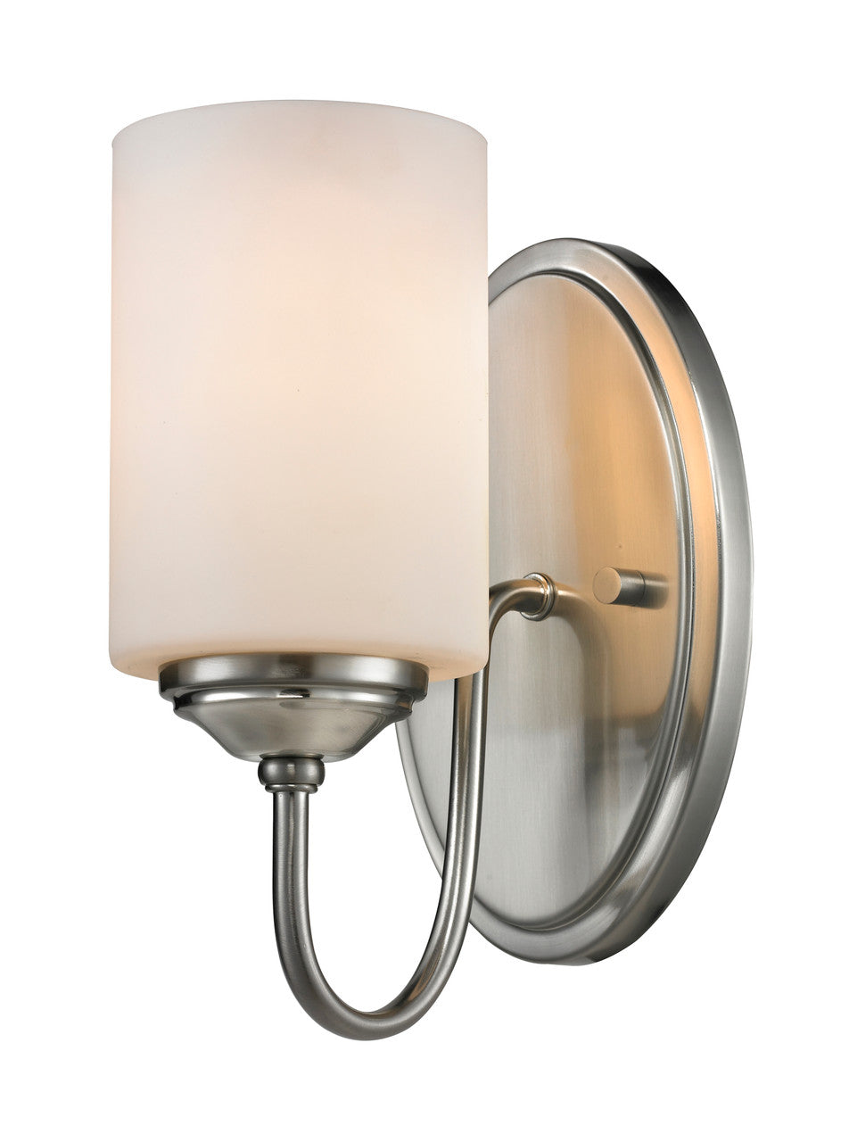 Z-Lite Cardinal 1 Light Wall Sconce in Brushed Nickel 434-1S-BN