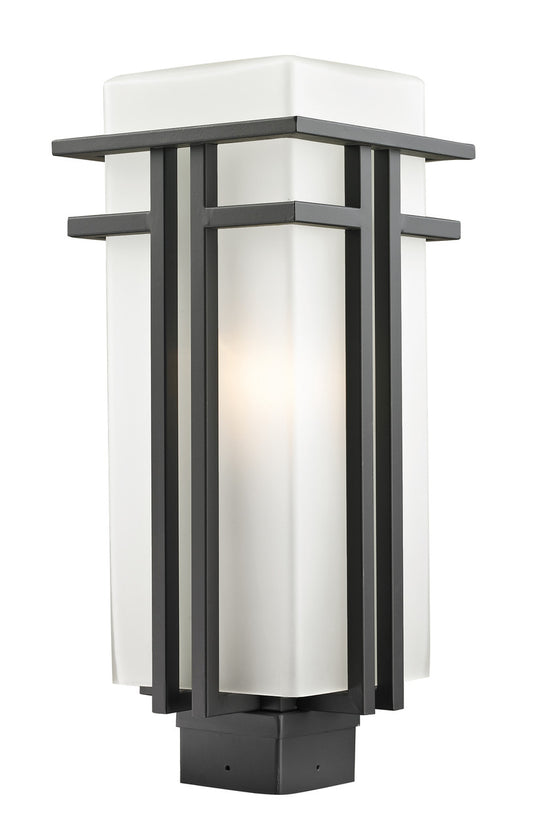 Z-Lite Abbey Outdoor Post Mount Fixture in Outdoor Rubbed Bronze 550PHB-ORBZ