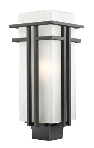 Z-Lite Abbey 1 Light Outdoor Post Mount Fixture in Outdoor Rubbed Bronze 550PHB-ORBZ