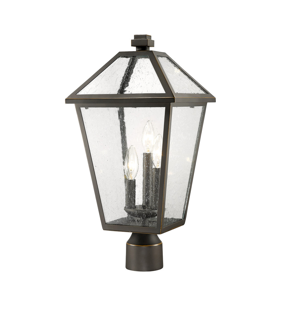 Z-Lite Talbot 3 Light Outdoor Post Mount Fixture in Oil Rubbed Bronze 579PHBR-ORB