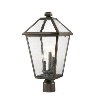 Z-Lite Talbot 3 Light Outdoor Post Mount Fixture in Oil Rubbed Bronze 579PHBR-ORB