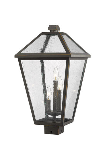 Z-Lite Talbot 3 Light Outdoor Post Mount Fixture in Oil Rubbed Bronze 579PHXLS-ORB