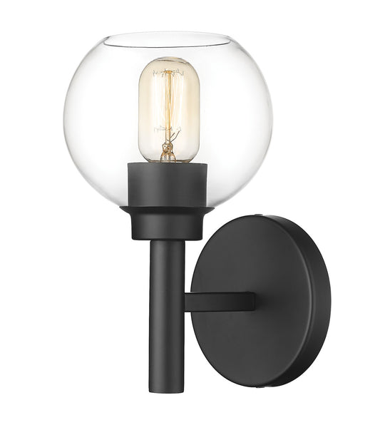 Z-Lite Sutton 1 Light Wall Sconce in Matte Black 7502-1S-MB