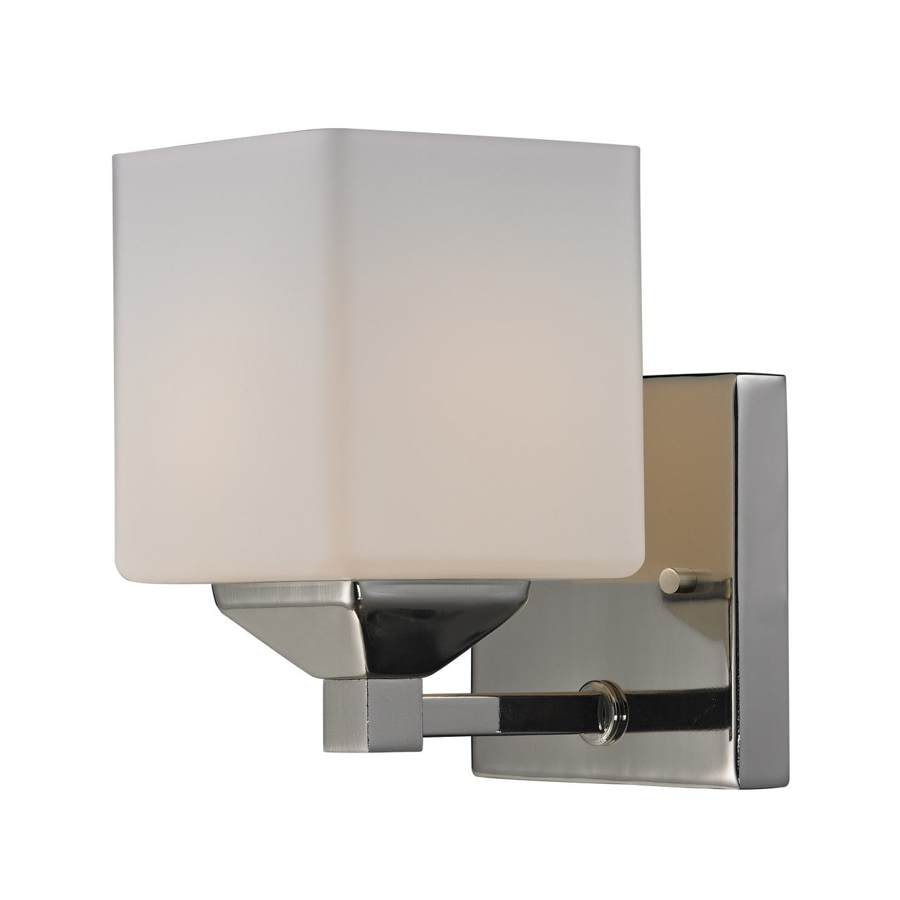 Z-Lite Quube 1 Light Wall Sconce in Chrome 2105-1V