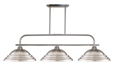 Z-Lite Annora 3 Light Billiard in Brushed Nickel 437-3BN-SBN