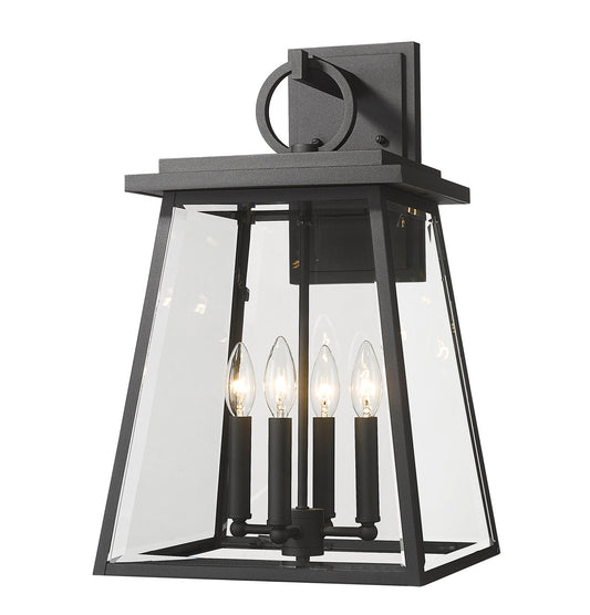 Z-Lite Broughton Outdoor Wall Sconce in Black 521B-BK