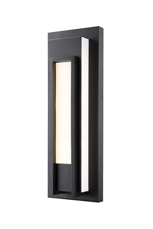 Z-Lite Keaton 1 Light Outdoor Wall Light in Black 520M-BK-LED