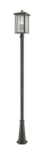 Z-Lite Aspen 3 Light Outdoor Post Mounted Fixture in Oil Rubbed Bronze 554PHXLR-519P-ORB