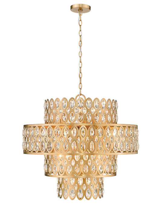 Z-Lite Dealey Pendant in Heirloom Brass 822P26-HB