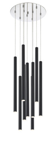 Z-Lite Forest 9 Light Chandelier in Chrome 917MP24-MB-LED-9RCH