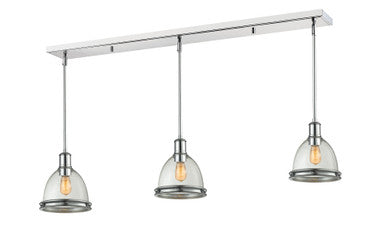 Z-Lite Mason 3 Light Linear Chandelier in Chrome 719MP-3CH