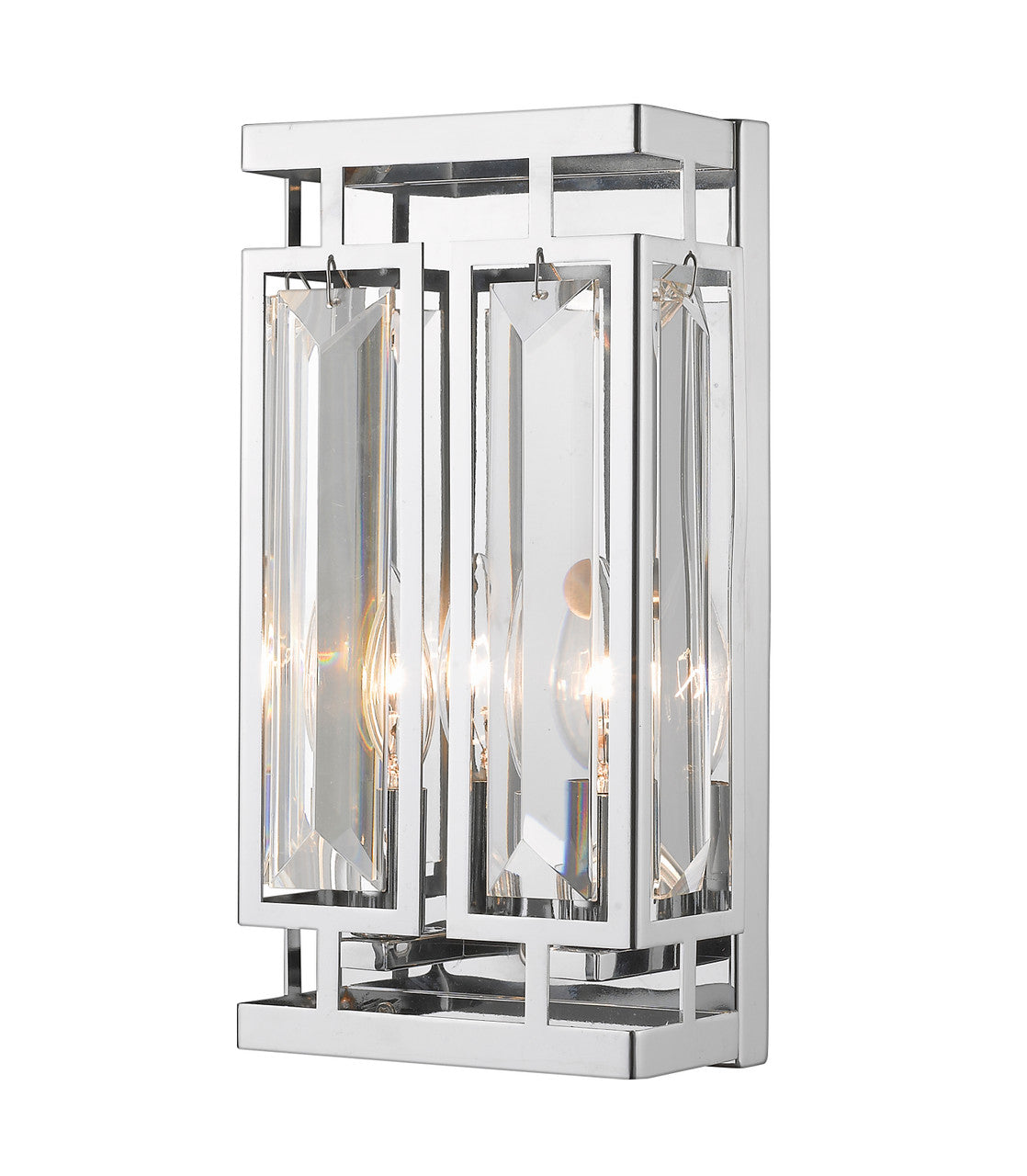 Z-Lite Mersesse 2 Light Wall Sconce in Chrome  6006-2S-CH