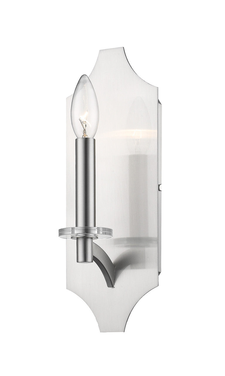 Z-Lite Zander Wall Sconce in Brushed Nickel 6008-1S-BN