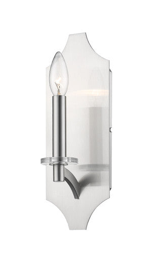 Z-Lite Zander 1 Light Wall Sconce in Brushed Nickel 6008-1S-BN