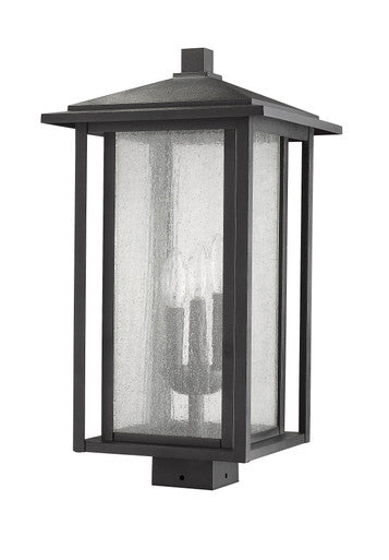 Z-Lite Aspen 3 Light Outdoor Post Mount Fixture in Black 554PHXLS-BK