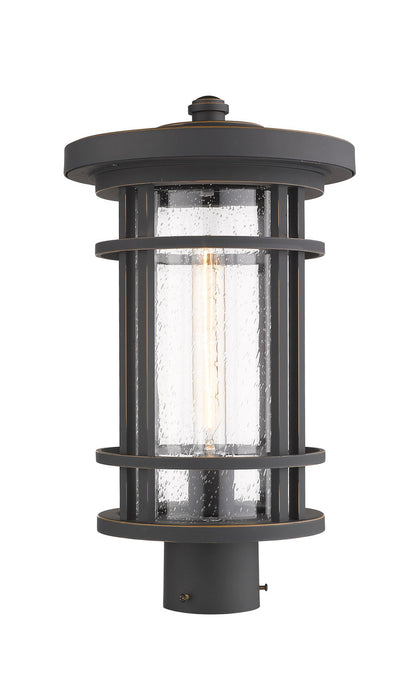 Z-Lite Jordan 1 Light Outdoor Post Mount Fixture in Oil Rubbed Bronze 570PHB-ORB