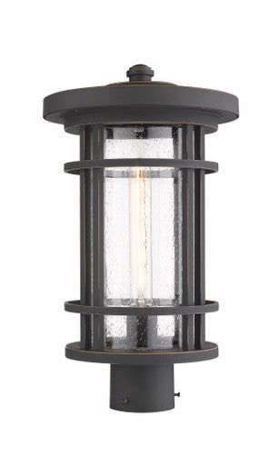 Z-Lite Jordan 1 Light Outdoor Post Mount Fixture in Oil Rubbed Bronze 570PHB-ORB