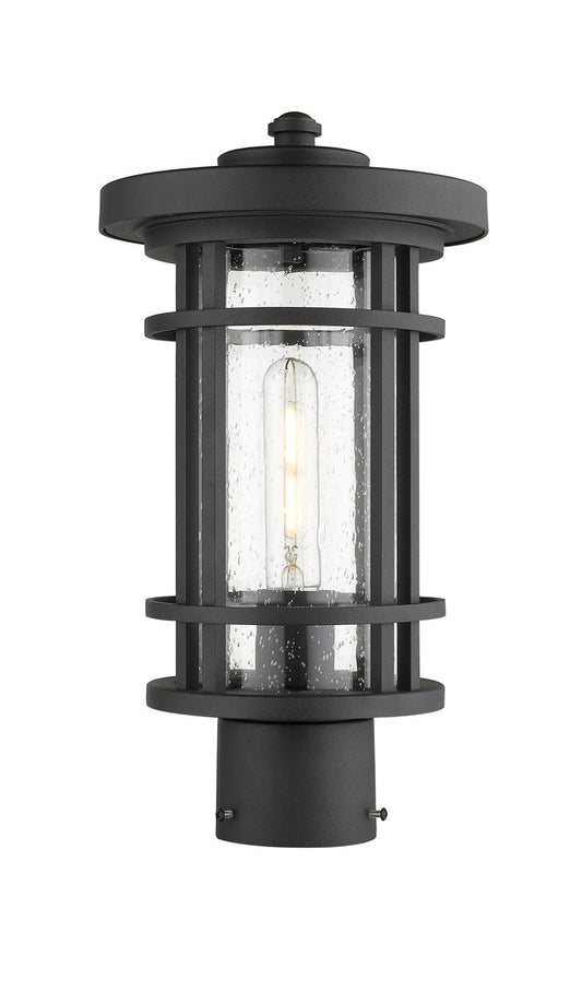 Z-Lite Jordan 1 Light Outdoor Post Mount Fixture in Black 570PHM-BK