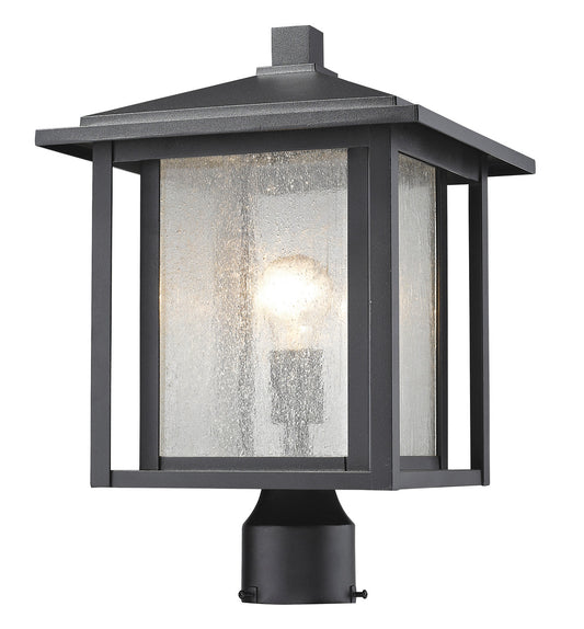 Z-Lite Aspen 1 Light Outdoor Post Mount Fixture in Black 554PHB-BK