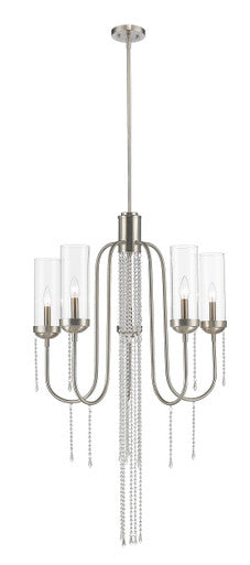 Z-Lite Siena 5 Light Chandelier in Brushed Nickel 433-5BN