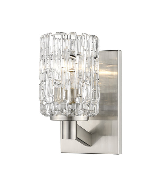 Z-Lite Aubrey 1 Light Wall Sconce in Brushed Nickel 1931-1S-BN