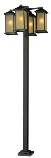 Z-Lite Vienna 4 Head Outdoor Post in Oil Rubbed Bronze 548-4-536P-ORB