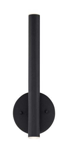 Z-Lite Forest 2 Light Wall Sconce in Matte Black 917S-MB-LED