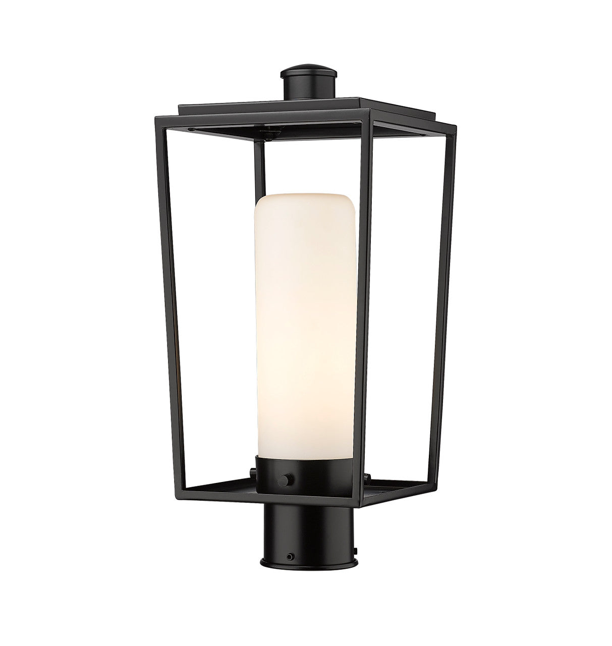 Z-Lite Sheridan 1 Light Outdoor Post Mount Fixture in Black 595PHMR-BK