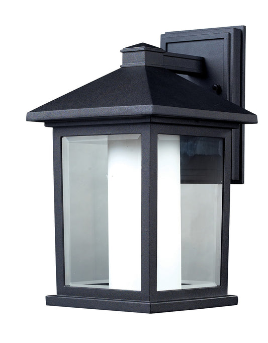 Z-Lite Mesa 1 Light Outdoor Wall Light in Black 523M