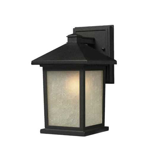 Z-Lite Holbrook 1 Light Outdoor Wall Light in Black 507S-BK