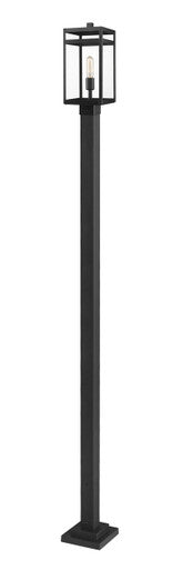 Z-Lite Nuri 1 Light Outdoor Post Mounted Fixture in Black 596PHMS-536P-BK