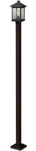 Z-Lite Portland 1 Light Outdoor Post Mounted Fixture in Oil Rubbed Bronze 531PHBS-536P-ORB