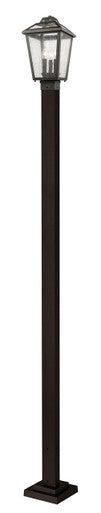 Z-Lite Bayland 3 Light Outdoor Post Mounted Fixture in Oil Rubbed Bronze 539PHMS-536P-ORB