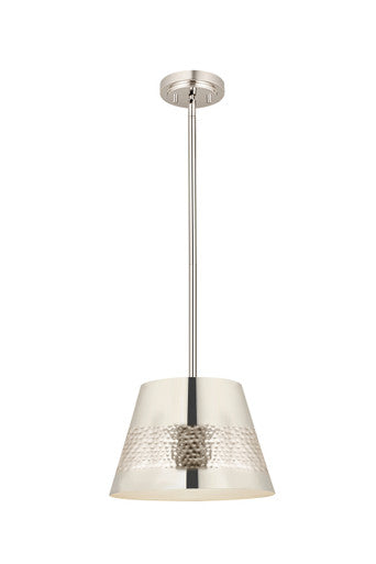 Z-Lite Maddox 1 Light Pendant in Polished Nickel 6013-12PN