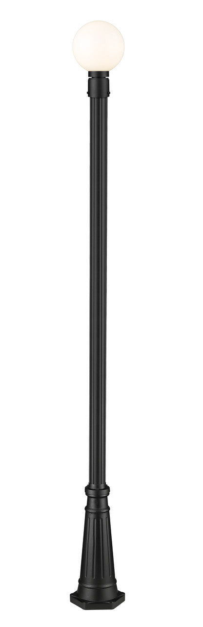 Z-Lite Laurent Outdoor Post Mounted Fixture in Black 597PHM-519P-BK