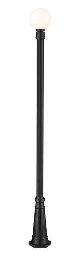 Z-Lite Laurent 1 Light Outdoor Post Mounted Fixture in Black 597PHM-519P-BK