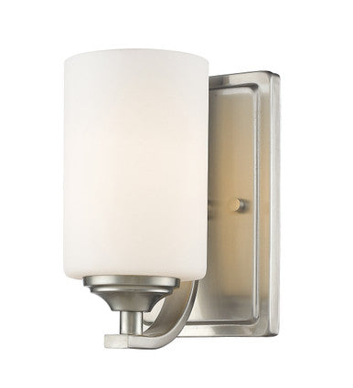 Z-Lite Bordeaux 1 Light Wall Sconce in Brushed Nickel 435-1S-BN