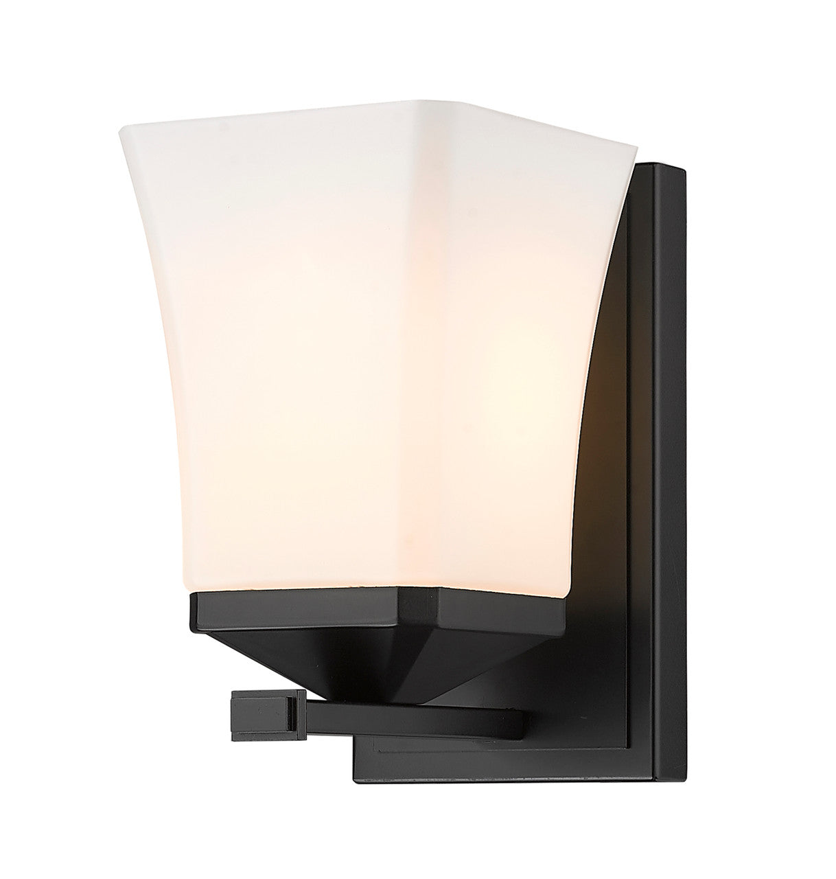 Z-Lite Darcy 1 Light Wall Sconce in Matte Black 1939-1S-MB