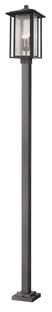 Z-Lite Aspen Outdoor Post Mounted Fixture in Black 554PHXLS-536P-BK