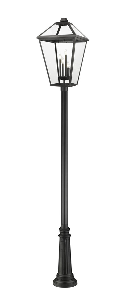 Z-Lite Talbot Outdoor Post Mounted Fixture in Black 579PHXLXR-511P-BK