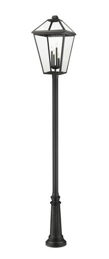 Z-Lite Talbot 4 Light Outdoor Post Mounted Fixture in Black 579PHXLXR-511P-BK