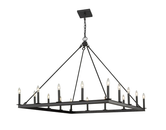 Z-Lite Barclay Chandelier in Matte Black 482S-16MB