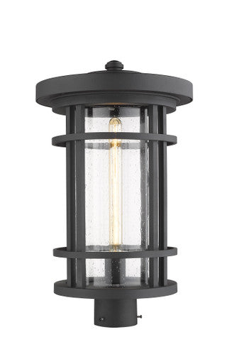 Z-Lite Jordan 1 Light Outdoor Post Mount Fixture in Black 570PHXL-BK