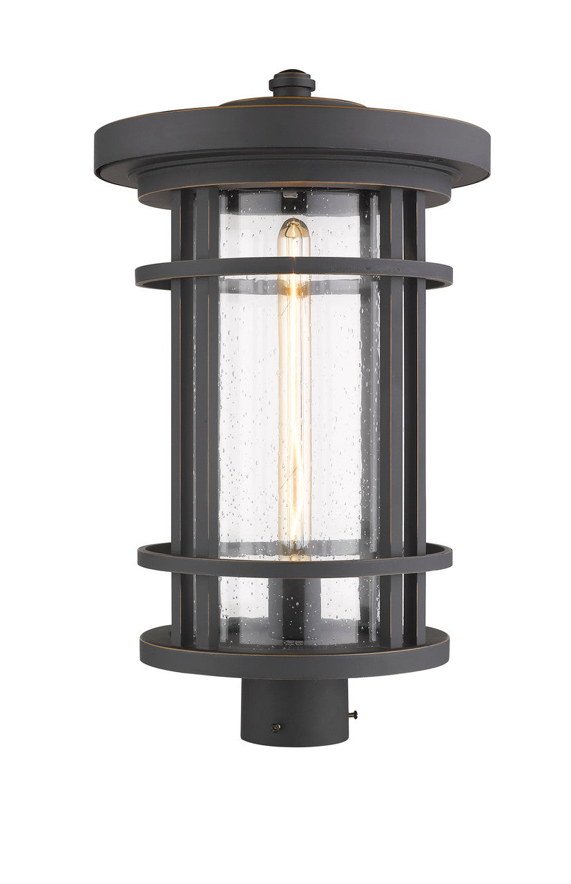 Z-Lite Jordan Outdoor Post Mount Fixture in Oil Rubbed Bronze 570PHXL-ORB