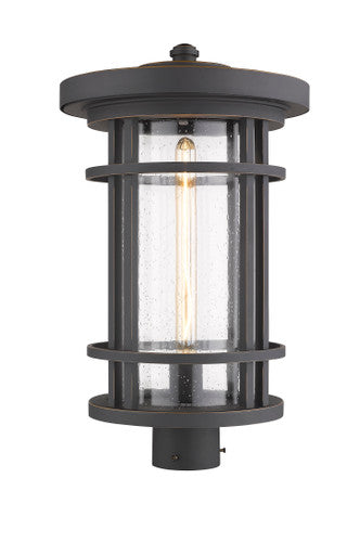 Z-Lite Jordan 1 Light Outdoor Post Mount Fixture in Oil Rubbed Bronze 570PHXL-ORB