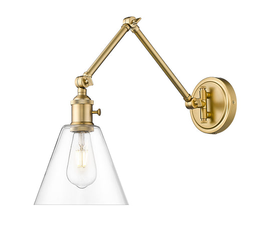 Z-LITE Gayson 1 Light Wall Sconce in Modern Gold 348S-MGLD