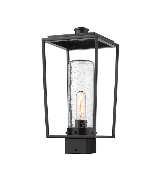 Z-Lite Sheridan 1 Light Outdoor Post Mount Fixture in Black 594PHMS-BK