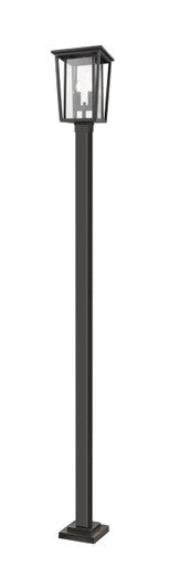 Z-Lite Seoul 2 Light Outdoor Post Mounted Fixture in Oil Rubbed Bronze 571PHBS-536P-ORB