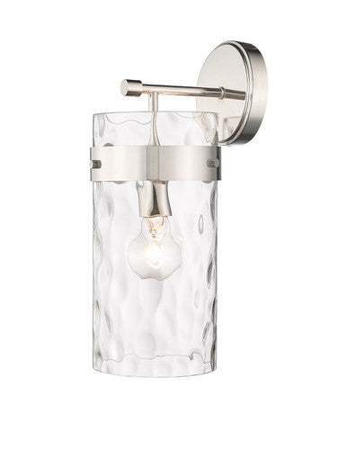 Z-Lite Fontaine 1 Light Wall Sconce in Polished Nickel 3035-1SL-PN